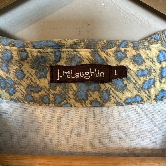 J McLaughlin Cheetah Safari Dress L - Picture 3 of 6